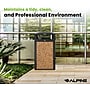 Alpine Industries Steel Outdoor Trash Can with Ashtray Dome Lid, 40 Gallon, Stone (472-40-STO)~#|#~8850E965-C5C9-4A15-8E745AAC319E6370_sc7