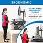Mount-It! Mount-It! 36"W Manual Rectangular Adjustable Aluminum Standing Desk Converter, Black (MI-7934)~#|#~885345A0-D4DD-460A-8114DFADAC291CA1_sc7