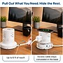 Uncaged Ergonomics USB-C Wireless 6 ft. Retractable Power Strip with 15W Wireless Charger, 4-Outlet, White (WRPS-2-White)~#|#~885B8BE1-D27F-456E-8060D9F45EA5B7AF_sc7