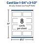 Avery Business Cards, 1-3/4" x 3-1/2" , Matte White, 80/Pack (95285)~#|#~8864617A-C5F0-49EE-8CFA2BDD6913E8F5_sc7