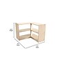 Flash Furniture Bright Beginnings 4-Section Open Corner Storage Unit, 24.5"H x 31.5"W x 31.5"D, Brown (MK-KE24046-GG)~#|#~8864AC72-2270-406C-A721A921682ED18E_sc7