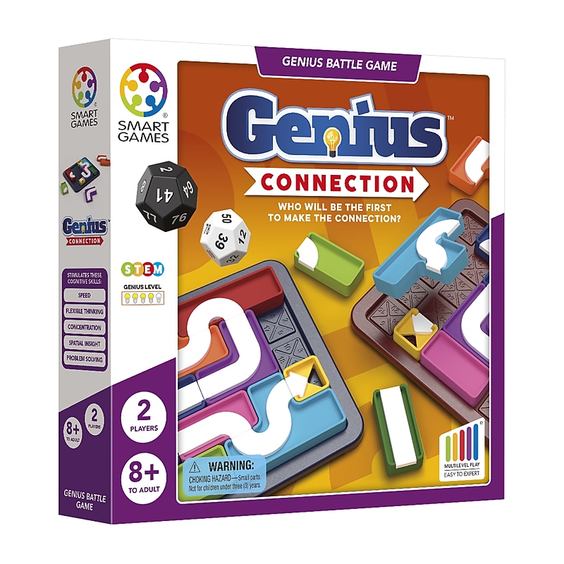 Smart Games Genius Connection Genius Battle Game, Multicolored (SG-HP006US) image 1