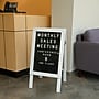 Excello Global Products Sidewalk A-Frame 20" x 27" Poster Holder, White/Black (EGP-HD-0084-WHT)~#|#~886A84FB-800A-4BE6-AC5CCB7D899AA60F_sc7