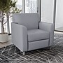 Flash Furniture Hercules Diplomat LeatherSoft Reception Chair, Gray/Chrome Legs (BT8271GYCHR)~#|#~886CBE2B-FF4E-4795-9935A24E16DFF6DD_sc7