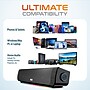 Delton SB200 20-Watt Wired/Wireless Soundbar Computer Speaker, Black (DSB200)~#|#~886CC25D-730A-477C-BCD5FCFABAB6775C_sc7