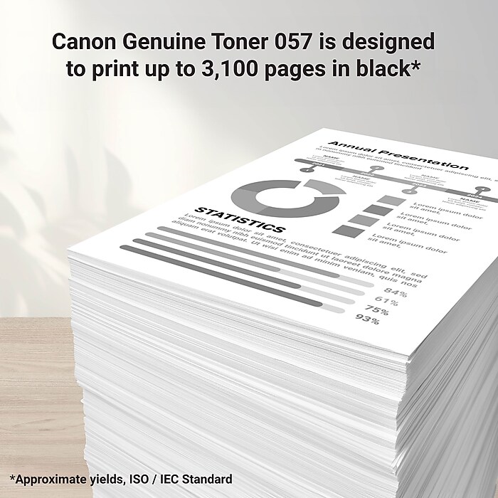 Canon 057 Black Standard Yield Toner Cartridge, 2/Pack (CAN0572PK