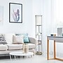 Simple Designs Etagere Organizer Storage 62.5" Floor Lamp with 2 USB Charging Ports and 1 Charging Outlet, Gray (LF2010-GRY)~#|#~8871D532-55B2-4CD5-A5DD05F39A031E5E_sc7