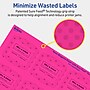 Avery Laser/Inkjet Arched Square Multipurpose Labels, 2" x 2-3/16", Neon Magenta, 480/Pack (94124)~#|#~887276FA-B4D0-4933-B3E9E553460BAC6D_sc7