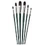 Silver Brush Ruby Satin Long Filberts Brush, 6/Pack (SLVRS2595)~#|#~88793092-FD82-4F4B-B72B7AD1F3CABC8D_sc7
