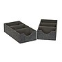 Household Essentials 3-Compartment Drawer Organizers, Graphite Linen, 2/Pack (7574-1)~#|#~887DE01E-70F0-40A1-A685C7C8510710A5_sc7