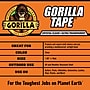 Gorilla Transparent Clear Tape, 1.88" x 18 yds., Crystal Clear (6060002)~#|#~887E8573-20E8-4460-A067E0B0BE90B1E5_sc7
