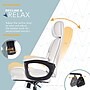 Click365 Classic Ergonomic Bonded Leather Executive Big & Tall Chair, 350 lb. Capacity, Light Gray (CCHR10023C)~#|#~88814B09-3B3B-49E3-919879ABAF24D480_sc7