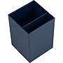 JAM PAPER Plastic Pen Holder, Navy Blue (341nas)~#|#~888195F7-698E-41CB-A596B6B91ADB3DBB_sc7