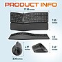 Delton KB250/S38 Wired Ergonomic Keyboard and Optical Mouse Combo, Black (DKME250S38-U)~#|#~88874700-B525-4B5A-861899547C2E5448_sc7