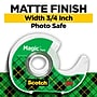Scotch Magic Invisible Clear Tape With Dispenser, 0.75" x 18 yds., 1" Core, Transparent, 6 Rolls/Pack (6122)~#|#~888C0F1E-5D22-4E1F-B7A43510C68E4D06_sc7