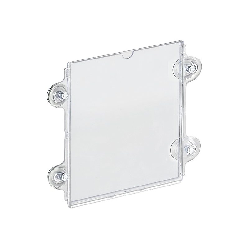 Azar Sign Holder, 8.5" x 11", Wall Mounted, Clear Acrylic, 10/Pack (106614-10PK) image 1