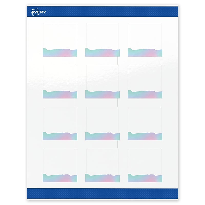 Avery Laser/Inkjet Square Multipurpose Labels, 2" x 2", White, 160/Pack (S00-F3N) image 1