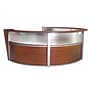 Regency Marque 142"W Curved Reception Desk Workstation, Cherry (77314CH)~#|#~889005F1-0155-4AA9-89BD510B295FC276_sc7