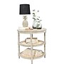Storied Home 23.5"Dia. Wooden Round End Table, 2 Shelves, Grey (EC0198)~#|#~8890A961-7D61-4CE3-ACE8774EB7DBF1B9_sc7