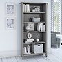 Bush Furniture Salinas 63"H 5-Shelf Bookcase with Adjustable Shelves, Cape Cod Gray Laminated Wood (SAB132CG-03)~#|#~88912C29-3CFD-4736-83F3E7C7C1CAB353_sc7