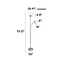 Creekwood Home Essentix 71.5" Brushed Nickel Floor Lamp with Round Shades (CWF-3001-BN)~#|#~889132C8-47D5-472E-83E51103A1119C32_sc7