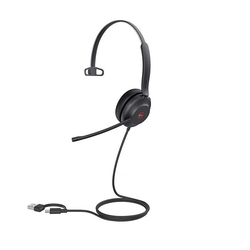 Yealink UH37 Wired Noise Cancelling USB-C/A Mono Headset, UC Certified image 1