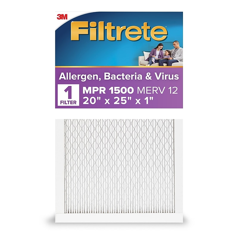 Filtrete 20" x 25" x 1" Pleated Air Filter, MERV 12 (2003-4) image 1