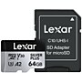 Lexar Professional Silver Plus 64GB microSDXC Memory Card with Adapter, Class 10, UHS-I, V30 (LMSSIPL064G-BNANU)~#|#~88A688E7-744E-4B05-BFD090468B76E5ED_sc7