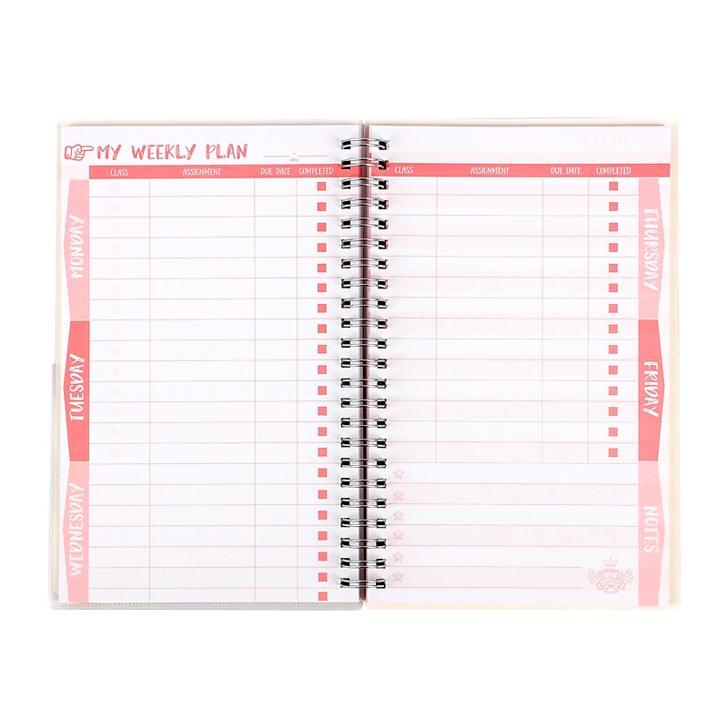 Pep Rally Assignment Notebook, 5.75" x 8.25", 81 Sheets, Assorted Colors (61486) image 1