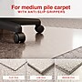Staples Carpet Chair Mat with Lip, 45" x 53'', Medium-Pile, Clear (20236-CC)~#|#~88C33969-3401-4BEE-97588E476CDD3637_sc7