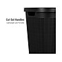 Mind Reader 15.85-Gallon Hamper with Lid, Plastic, Black (60FABHAMP-BLK)~#|#~88C95D53-4ADA-4B0D-9805B29BE47F88A1_sc7