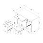 South Shore Gascony 46"W Desk, Pure White (7360070)~#|#~88CC0C48-0EEC-4346-A419F8685B4B0F4F_sc7