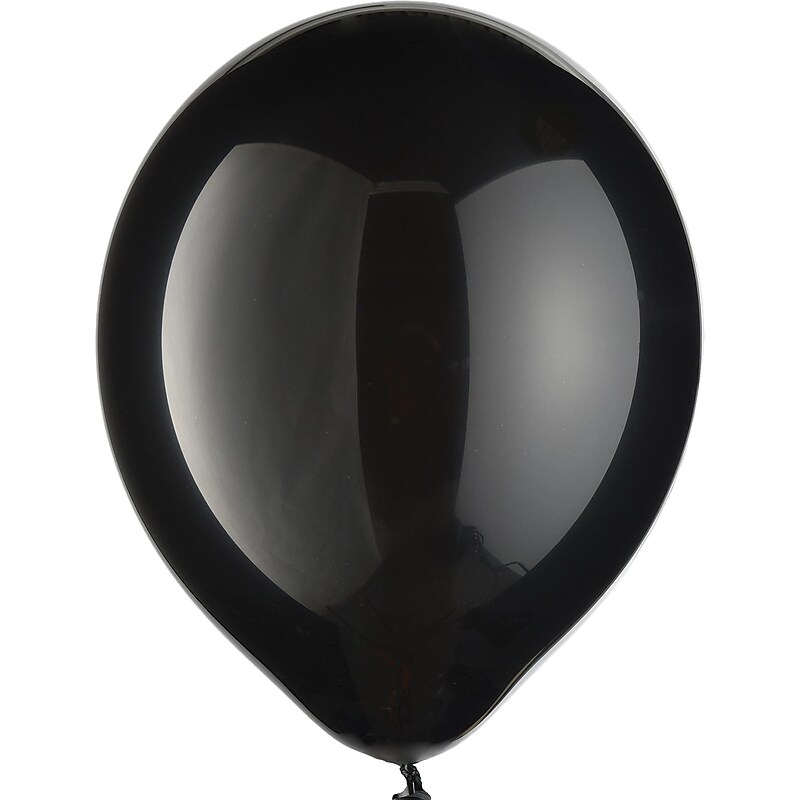 Party City 11" Latex Balloons, Jet Black, 15/Pack (AM113252-10-P) image 1