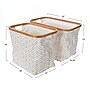 Household Essentials Krush Collapsible Laundry Basket, Bamboo, Tan Chevron, 2/Pack (2296-1)~#|#~88CDBF94-F45B-4678-BA39E34519EB7CB1_sc7