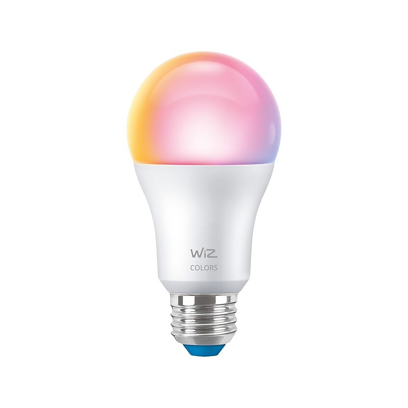 Philips WiZ 60W Equivalent A19 LED Smart Bulb, White, 2/Pack  (603639) image 1