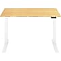 FlexiSpot E7 Pro 55"W Electric Adjustable Standing Desk, Bamboo/White (E7WPRO5528-LBZB)~#|#~88D92CCB-6B74-49FE-A385218050B5E60D_sc7