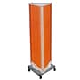 Azar Displays 60” x 16” Three-Sided Revolving Pegboard Tower Floor Display on Wheeled Metal Base, Orange (700452-ORG)~#|#~88DA29C4-CA26-4F06-9E5AFF8776D16977_sc7