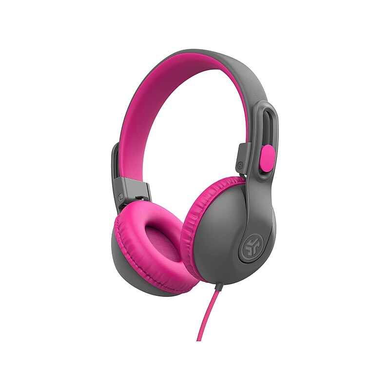 JLab JBuddies Studio 2 On-Ear Kids' Headphones, Pink/Gray (HKSTU2RGRYPNK122) image 1