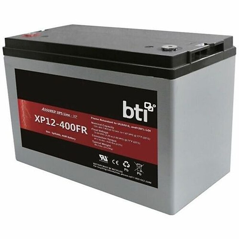 BTI XP12 400VA UPS Replacement Battery, Gray (XP12-400FR-BTI) image 1