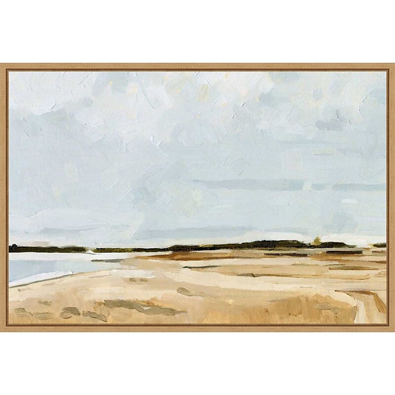 Amanti Art Quiet Coast I by Emma Caroline Framed Canvas Wall Art Print, 33" x 23" (A42677683002) image 1