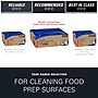 WypAll CriticalClean Foodservice Fabric Food Service Cloths, 23.5" x 12.5", Blue, 100 Cloths/Pack (51633)~#|#~88DD9EE5-DE74-4EBF-8A885E484DAA10EC_sc7