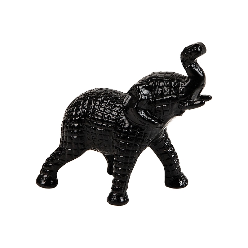 Mind Reader Lucky Wealth Elephant Figurine, Black (ELEPHANT-BLK) image 1