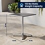 Flash Furniture Lila 23.5" Square Metal Table Set with 4 Slat Back Chairs, Aluminum (TLH24SQ017BCHR4)~#|#~88E06254-F3C1-4E19-A8547738E4D34078_sc7
