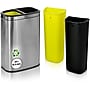 Alpine Industries Stainless Steel Open Top Dual Compartment Indoor Trash Can with Liners, 10.5 Gallon (ALP470-R-40L)~#|#~88EB939A-0E0A-4000-87BE715662153AD6_sc7