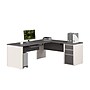 Bestar Connexion 72"W L Shaped Desk with Drawers and Keyboard Tray, Slate (93880-59)~#|#~88F1527D-5C30-4DE6-BF730114F65B4DF4_sc7