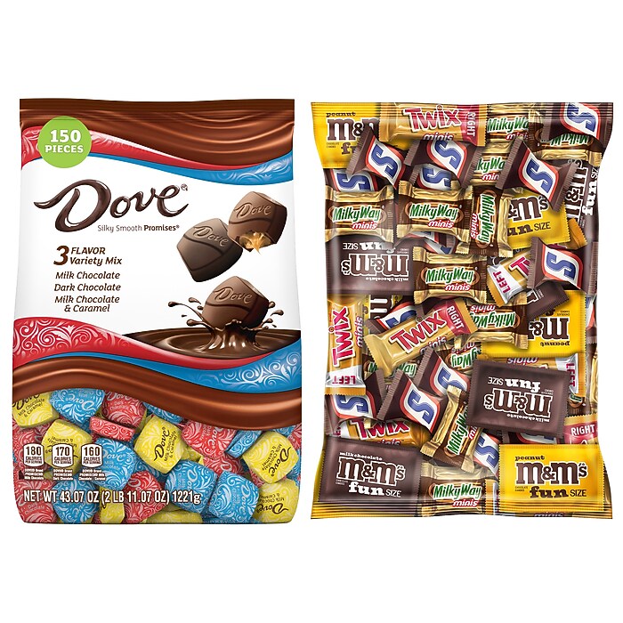 Dove Promises Variety & Mar's Chocolate Favorites, 2/Bundle (600