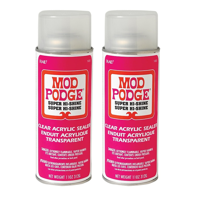 Mod Podge Acrylic Aerosol Sealer, 11oz., Super High Shine, 2/Packs (MOD1450-2) image 1