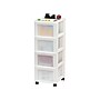 Iris 4-Drawer Storage Cart, White/Translucent White (585003)~#|#~88FE2A94-F108-4EE6-A1D9A290F7DE38CB_sc7