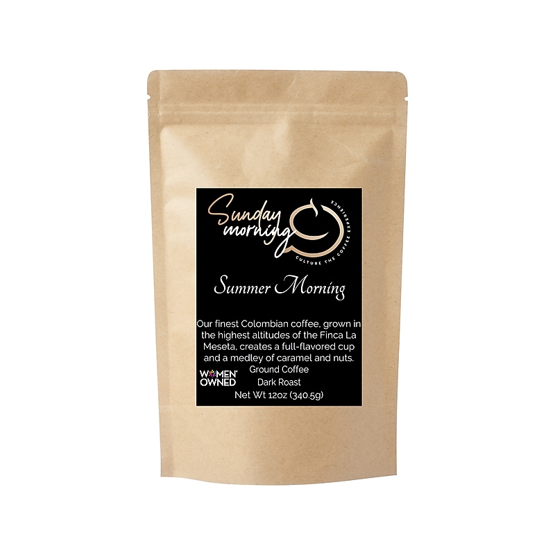 Sunday Morning Coffee Summer Morning, Dark Roast, 12 oz. (LT-W8W3-HRGQ) image 1
