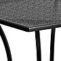 Flash Furniture Oia Commercial Grade Square Indoor-Outdoor Steel Patio Table, 28" Black (CO5BK)~#|#~88FFE6C6-41B8-4903-A5387DC9BFC323C7_sc7